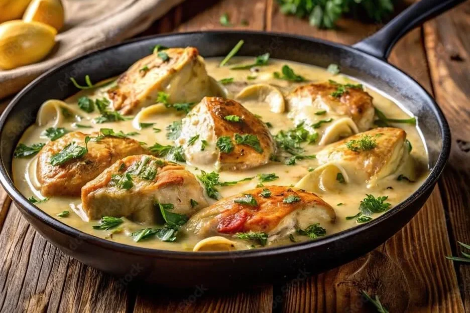 "Slow Cooker Creamy Tuscan Chicken"