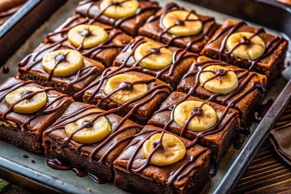 "Quick Banana Brownies Recipe"