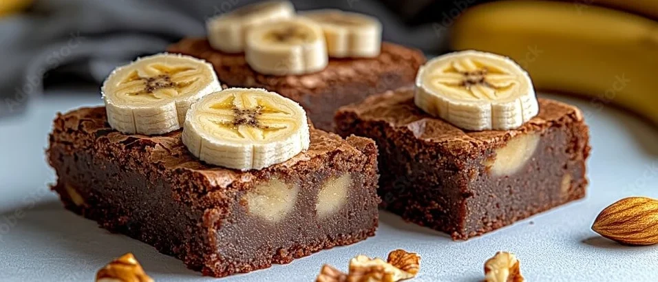 "Easy Banana Brownies Recipe"