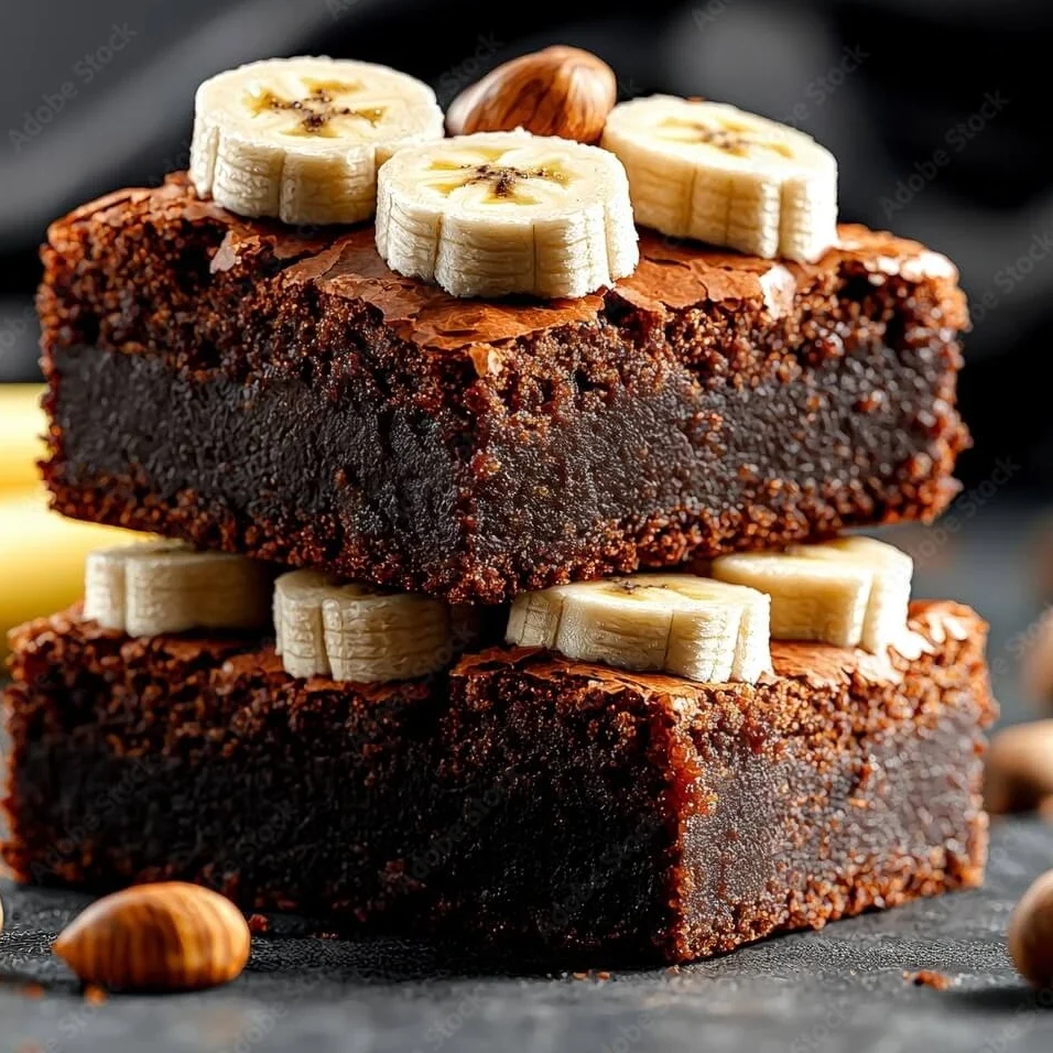 "Simple Banana Brownies Recipe"