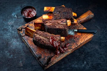 "Tender beef back ribs with a flavorful seasoning."