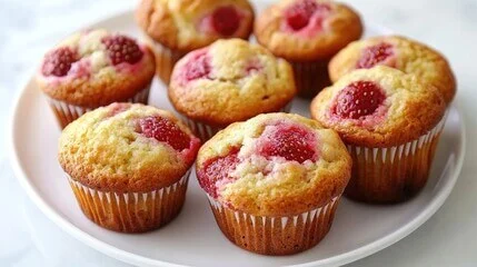 "Simple Strawberry Muffins Made in Minutes"