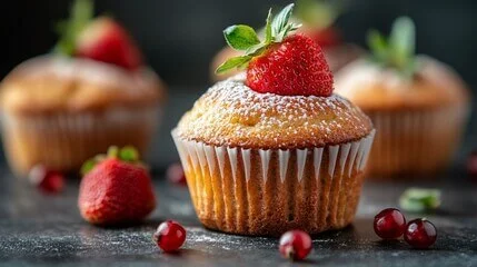 "How to Make Soft and Moist Strawberry Muffins from Scratch"