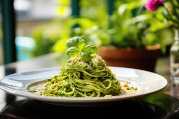 Creamy Green Spaghetti