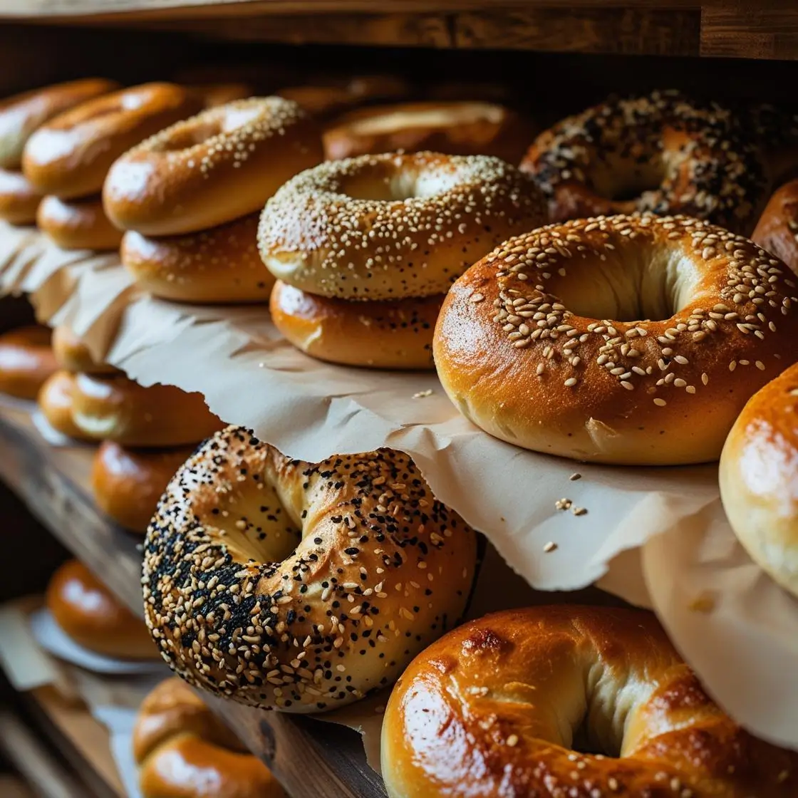 Sourdough Bagels