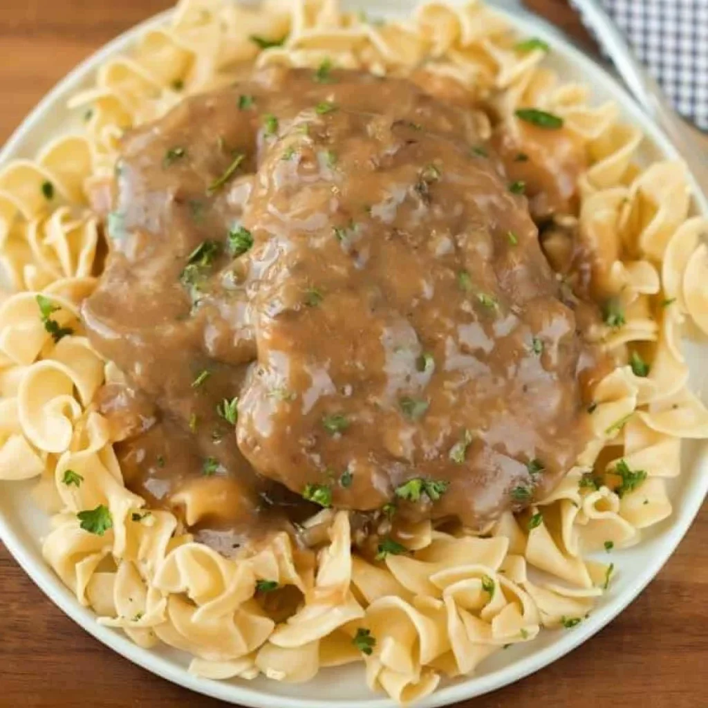 "Delicious Cube Steak in the Crock Pot"